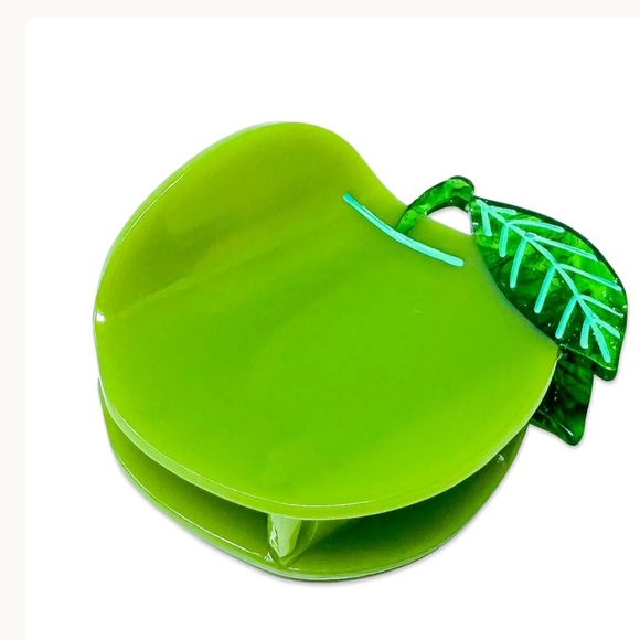 NWT JENNY LEMONS MIDI APPLE HAIR CLAW CLIP - Picture 2 of 3